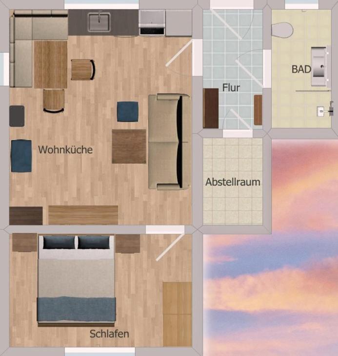 Apartment Almglueck 埃尔瓦尔德 外观 照片